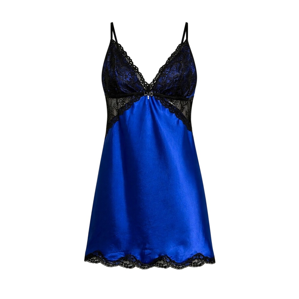 Vintage Y2K Linea Donatella Coquette Babydoll Slip Dress XL Dark Romantic Chic